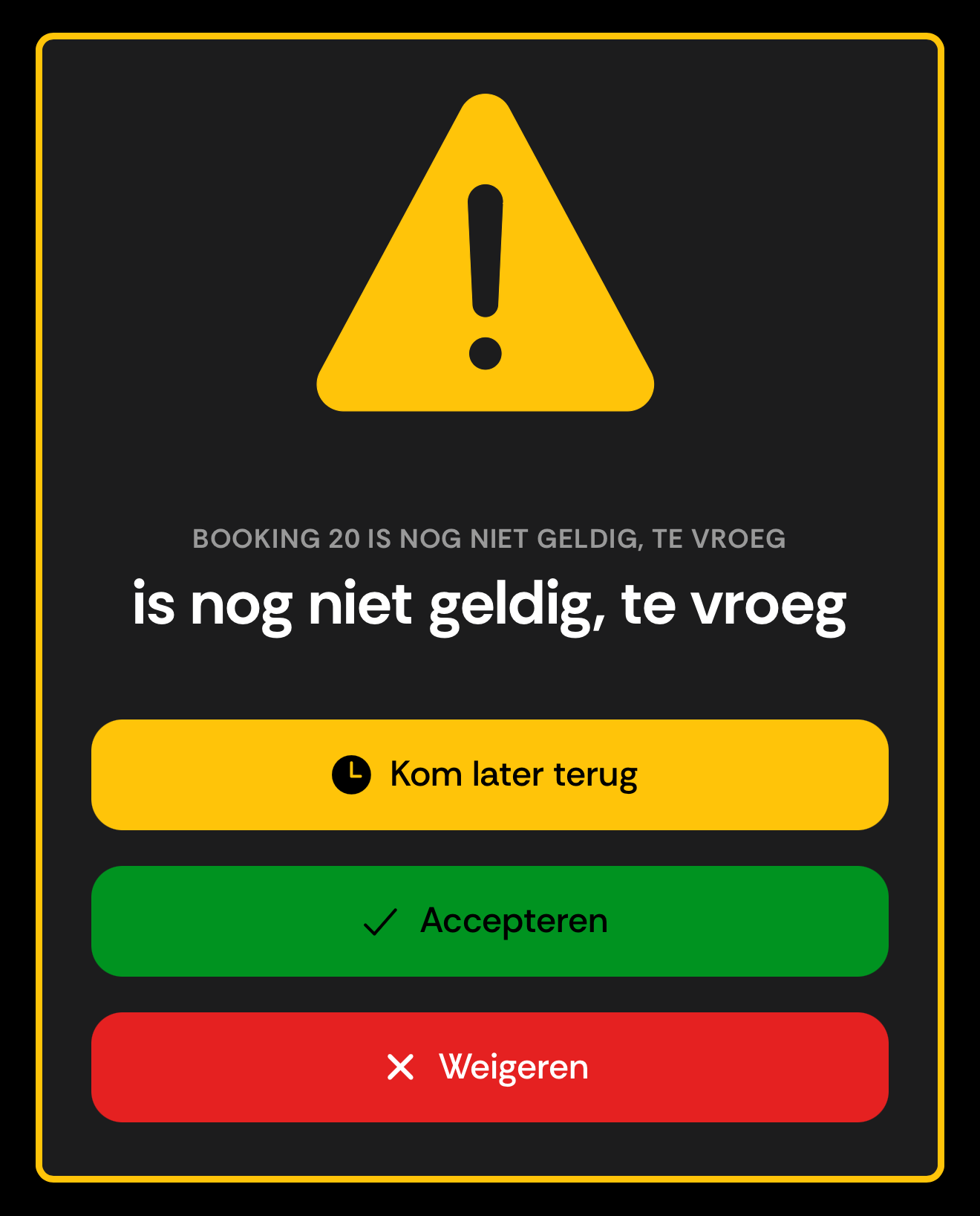 Verwacht resultaatscherm T_20